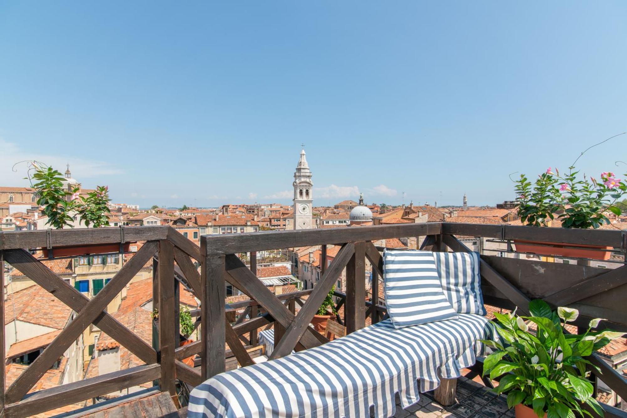 Penthouse With Rooftop Terrace And 360 Views Of Venice - Venice5Th Exterior foto